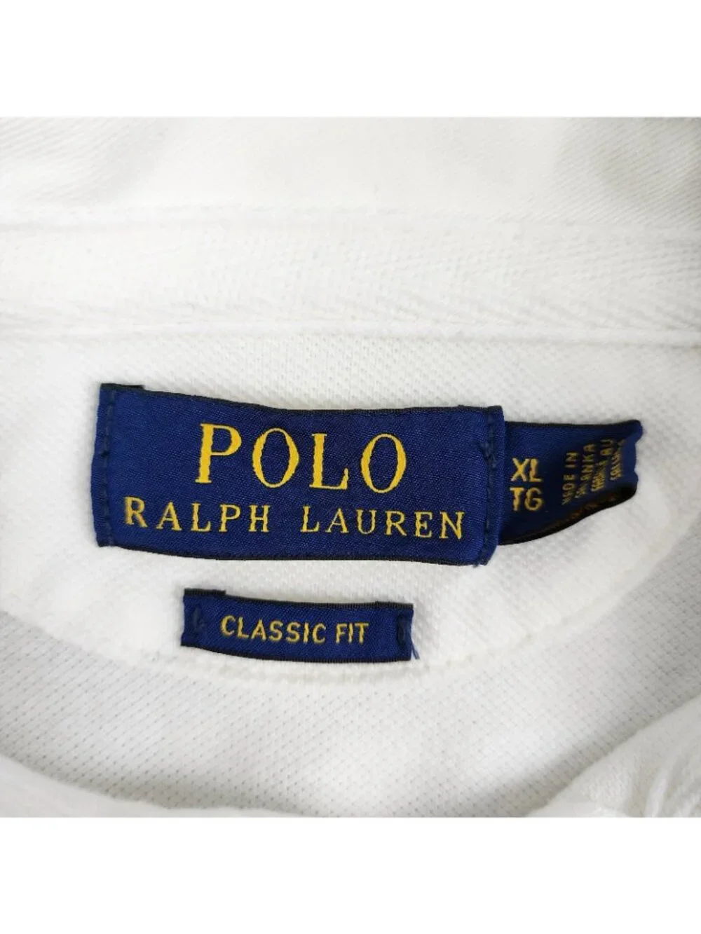 Polo Ralph Lauren Shirt Mens XL White Americana Polo USA Flag Classic Fit